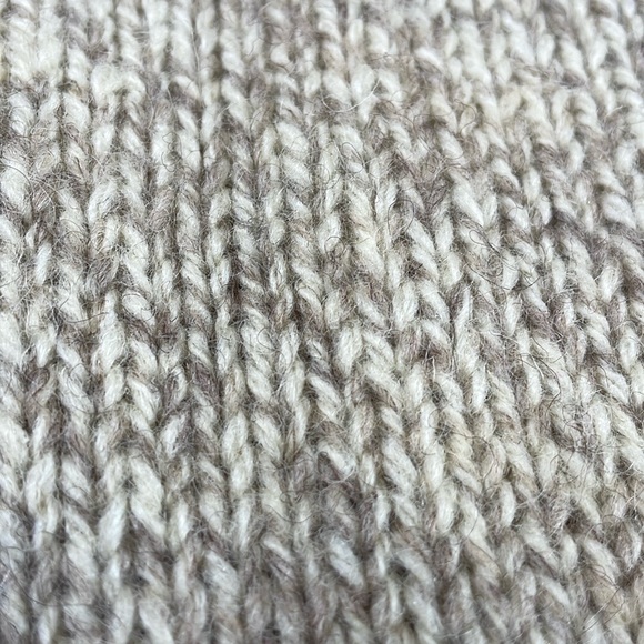 Woolrich Vintage Wool Blend Cable Knit Sweater Size L Women’s Crewneck Beige - Picture 7 of 16